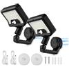 auvstar Lampada Solare da Esterno,Luci da Esterno Giardino Solari,Lampada da Esterno con Sensore di Movimento,A Fissaggio Magnetico,Rotazione a 360°,Adatto per Giardini,Pareti,Garage (2 Pezzi)