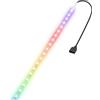 ELFJMZP Striscia LED ARGB 5V, 100cm 60LED Striscia RGB per Case PC, Sincronizzazione scheda madre, Autoadesiva e Tagliabile, Nastro LED per Decorazione Gaming Room PC