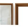 Artnova Cornice galleggiante per tela 40 x 60 cm (legno scuro) - Cornice in legno con kit di montaggio incluso - Robusta cornice in legno di pino per esporre quadri sulla parete. (Legno scuro, 40 x 60)