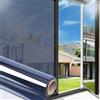 Arthome WALL DECOR Arthome Pellicola per Vetri Finestre Anti-UV 44,5cmx200cm, Blu Argento, Controllo del Calore Oscuranti per Finestre Riflettente Adesiva Statica DIY per casa e ufficio Riduzione Abbagliamento solare
