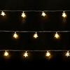 Glowster Catena luminosa con batterie tipo 3AA - 20 LED caldi - 0,3 m + 3 m - linea trasparente - IP20 - timer, ideale per decorazioni.