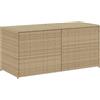vidaXL Contenitore da Giardino Beige Misto 283L in Polyrattan