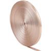 Gorgecraft 5m Misty Rose Cinghie Piatte In Pelle Metallizzata Cordoncino In Pelle Lucida Da 5mm Lucida Pu Striscia di Pizzo Stringa di Perline Nastro Artigianale Doppio Lato Finto Forniture