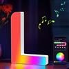 Cpeelsdo Lettere Luminoso APP Controllo, RGB Luci LED di Lettera Alfabeto con USB, Figura a Lettere Luce per Decorazione e Atmosfera, Luci Notturne Scrivania, Compleanni, Matrimoni, Vetrine - L
