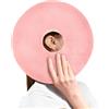 AOOSA Cuscino Per Piercing, Morbido e Respirante Piercing Cuscino Con Foro, Cuscini a Ciambella per Chi Dorme sul Fianco, Cuscini piercing Orecchio per Classe, Ufficio, Campeggio, Rosa