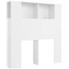 vidaXL Mobiletto con testiera Bianco 100x18,5x102,5 cm