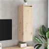 YUTAASU Armadietto da parete da 30 x 30 x 100 cm, in legno di pino massiccio, utilizzabile come mobile per TV, ideale per libri e ornamenti, trasforma la parete vuota in un elemento di design, umido