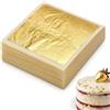 Synkris Foglia d'oro commestibile 24 carati, decorazione per torte, foglie d'oro commestibili, per fai da te, cioccolato, maschere facciali, nail art, torte, finte carta d'oro, set da 30 fogli