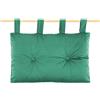 Morbidissimi - Cuscino per Testata Letto Danae in Velluto 45x70 cm Verde Bottiglia, Cuscino Schienale Imbottito con Fissaggio a Strappo, Design Capitonnè per Arredo Camera, AC372