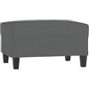 vidaXL Poggiapiedi Grigio Scuro 70x55x41 cm in Tessuto