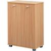 WOHNLING Scarpa Armadio a 2 Ante 60 x 90 x 35 Centimetri di faggio di 12 Paia di Scarpe