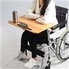 COJJ Tavolo Vassoio Per Sedia A Rotelle, Tavolo Da Pranzo In Legno, Tavolo Da Pranzo Con Vassoio Per Sedia A Rotelle In Legno Staccabile, Accessori Per Sedia A Rotelle Con Supporto Per Cellulare,#1