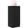 vidaXL Credenza Rovere Nero 30 x 30 x 70 cm Legno multistrato, Soggiorno, Mobile Laterale Moderno, Storage Durevole, Armadietto Funzionale, Soluzioni Spaziose per Arredo