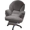 DZDZXQG Sedie d'accento poltrona poltrona reclinabile sedia morbida studio gaming sedia ergonomica ufficio pigro divano per camera da letto, casa ufficio sedie scrivania per soggiorno (colore: grigio con