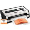 FRESKO Apparecchio Sottovuoto Automatico, 18 L/min Potenza Aspirazione Turbo, Comando a un Tasto, 1 rotoli di sacchetti, 10 Sacchetti Sottovuoto Pretagliati, V8 AutoMax