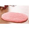 LLWYH Tappetino da Bagno Tappeto Bagno Berber Fleece Camera da Letto Soggiorno Ovale Tappeti per Bagno Cucina Assorbente Antiscivolo 50X80 cm Rosa