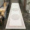 Teppich-Traum Tappeto soggiorno a pelo corto corridoio ingresso Corridoio Passatoia lunga orientale elegante Orientale lucido Ornamenti crema beige 80 x 300 cm