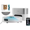 Cecotec Robot Aspirapolvere Lavapavimenti Conga Y60 Pearl. Base Autosvuotante, Navigazione Laser, 13000Pa, Autonomia 200min, Spazzola Multifunzione, Sacco 3L, Bluetooth WiFi, Pulizia Continua