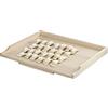 KADAX Tagliere per pasta, in legno di pioppo, con barre, tradizionale, per pasta, torte, gnocchi (un lato, 60 x 80 cm)