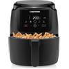 Chefman Friggitrice ad aria digitale Chefman 5 litri per famiglie, controllo digitale one touch, patatine, pollo, carne, pesce, parti antiaderenti lavabili in lavastoviglie, spegnimento automatico, nera
