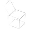 SAFIGLE Scatola Porta Cialde Caffè Acrilica Trasparente Quadrata con Coperchio, Organizer Elegante e Salvaspazio per Negozi di Tè e Caffè