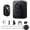 Apexcam K70 4K Mini Action Cam,POV Body Cam Con Scheda 64GB,WiFi EIS 20MP Body Cam Sportiva Portatile Vlogging Fotocamera,30M Fotocamera Subacquea,Videocamere Montate sul Corpo Con Supporto Magnetico