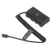 ANGGREK Batteria Fittizia da Tipo C a NP F970 Protezione del Circuito di Ricarica Rapida per Luce di Riempimento e Monitor della Fotocamera