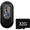Kahdsvby Mini action camera 1080P Full HD Videocamera digitale DVR Videoregistratore Sport con scheda 32G - Nero