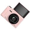 VRTYVEYBB Telecamera di registrazione 5K con schermo flip a 180 gradi, zoom 18x, stabilizzazione elettronica, pixel effettivi da 21 MP (rosa)