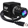 ELP Webcam con zoom manuale da 12 MP USB per computer 1080P 120fps Messa a fuoco variabile Lightburn Camera ad alta velocità 3.6-10mm Zoom 3X USB2.0 PC Cam Varifocal USB Security Webcam per