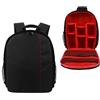 Generico Zaino for fotocamera Borsa da esterno di grande capacità for laptop 15,6 pollici può ospitare fotocamere e Mult(Small size-red)