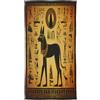 Mexpekil Sciarpa di seta da donna antico Egitto Murales Anubis Geroglifico Sciarpa lunga in chiffon sciarpa morbida leggera scialle trasparente per donne ragazze