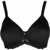 SIELEI SIèLEI Reggiseno con Coppe Spacer E Ferretto Un Fascia Morbido Pizzo Attuale e Malizioso Elegante E Raffinato Allure Art 2686 (C, Nero, 6)