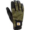 Carhartt Synthetic Leather High Dexterity Touch Sensitive Secure Cuff Glove Guanti per Il Freddo, Basil Blind Fatigue Camo, S Uomo