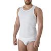 Felis Confezione da 3 Vogatore Spalla Larga Uomo Classico, Cotone Liscio, Top Canotta, Bianco, Traspirante e Comodo, Anche Taglie Forti