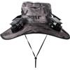 Generico Cappello Solare Con Ventilatore Integrato | Ventola a 4 Teste, Tesa Larga, Alimentato a Energia Solare - Cappello Estivo da Outdoor | per Campeggio Estivo Giardinaggio Trekking Viaggi Spiaggia Sport G