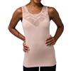 YSABEL MORA - TÉRMICO Camiseta Encaje sin Mangas Nude