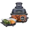 Ninja CRISPi Friggitrice ad aria portatile, 3,8 L e 1,4 l, 4 in 1, friggere aria, arrosto, mantenere caldo, recrisp, risparmio di spazio, design compatto, 2 contenitori e coperchi in vetro rimovibili,