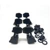 MEZOKUCEL Tuning Testa Meccaniche per Chitarra, 6PCS 3 Sinistra + 3 Destra Perno di Accordatura per Corde Chitarra Macchine Sintonizzatori per Chitarra Elettrica e Acustica(nero)