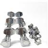 MEZOKUCEL Tuning Testa Meccaniche per Chitarra, 6PCS 3 Sinistra + 3 Destra Perno di Accordatura per Corde Chitarra Macchine Sintonizzatori per Chitarra Elettrica e Acustica (argento)