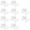 HEANUJJ 10 Set Chiusura Sfera per Porta in Plastica Bianca, Fermaporta Antifurto, Serratura per Sportello per Porte a Rete e Armadi, Uso Mobili