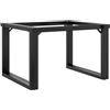 vidaXL Telaio Gambe a O per Tavolino da Salotto 50x40x38 cm in Acciaio