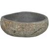 vidaXL Basin in pietra fluviale Grigio chiaro 45 x 35 x 15 cm, Lavabo ovale elegante, moderno, grigio chiaro lucidato, design unico, drenaggio efficiente, durevole