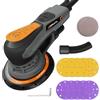 ONEMANA levigatrice rotorbitale 150 mm, brushless, corsa 2,5 mm, 350 W, 6 regimi (4000-10000 rpm), aspirazione polvere, disco 150 mm incl. Rotorbitale: levigatrice orbitale per legno