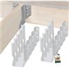 KOTARBAU® - Staffa per travi tipo A, 100 mm, giunti per travi in legno, per costruzione edile esterna, confezione da 10 pezzi