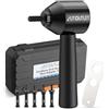 AUTOUTLET Rivettatrice per Dadi,Adattatore per Trapano per Dado Rivetto con Impugnatura Pistola Rivettatura per Avvitatori e Trapano a Batteria con Custodia,5 Mandrini M3 M4 M5 M6 M8,Colore Nero