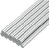 QUARKZMAN Mini Bastoncini di Colla a Caldo per Pistola Colla 11mm x 200mm Argento Metallico 12pz