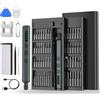 Gaethra Cacciavite Elettrico, 76 IN 1 Cacciaviti Precisione Set Magnetici con 64 Punte Magnetiche 5 Impostazioni di Coppia Kit Cacciaviti Multifunzione Precision Screwdriver Kit per Occhiali ed Elettronica