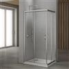 Ogomondo Box Doccia Corner Due Ante Cristallo Temprato Trasparente Misure : 72-75x72-75xh190 cm