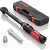 VANPO Chiave Dinamometrica 1/2'', 20-140Nm Chiavi Dinamometrica Set con Adattatore da 1/2 a 3/8, Barra di Prolunga 125 mm per Auto, Moto, Doppia Direzione, Lunghezza 45 cm, Impugnatura Ergonomica